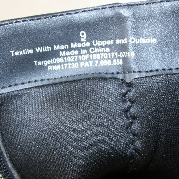 Mossimo Supply Co. Black Suede /Julianna Platform Boot Size 9 - Picture 8 of 11